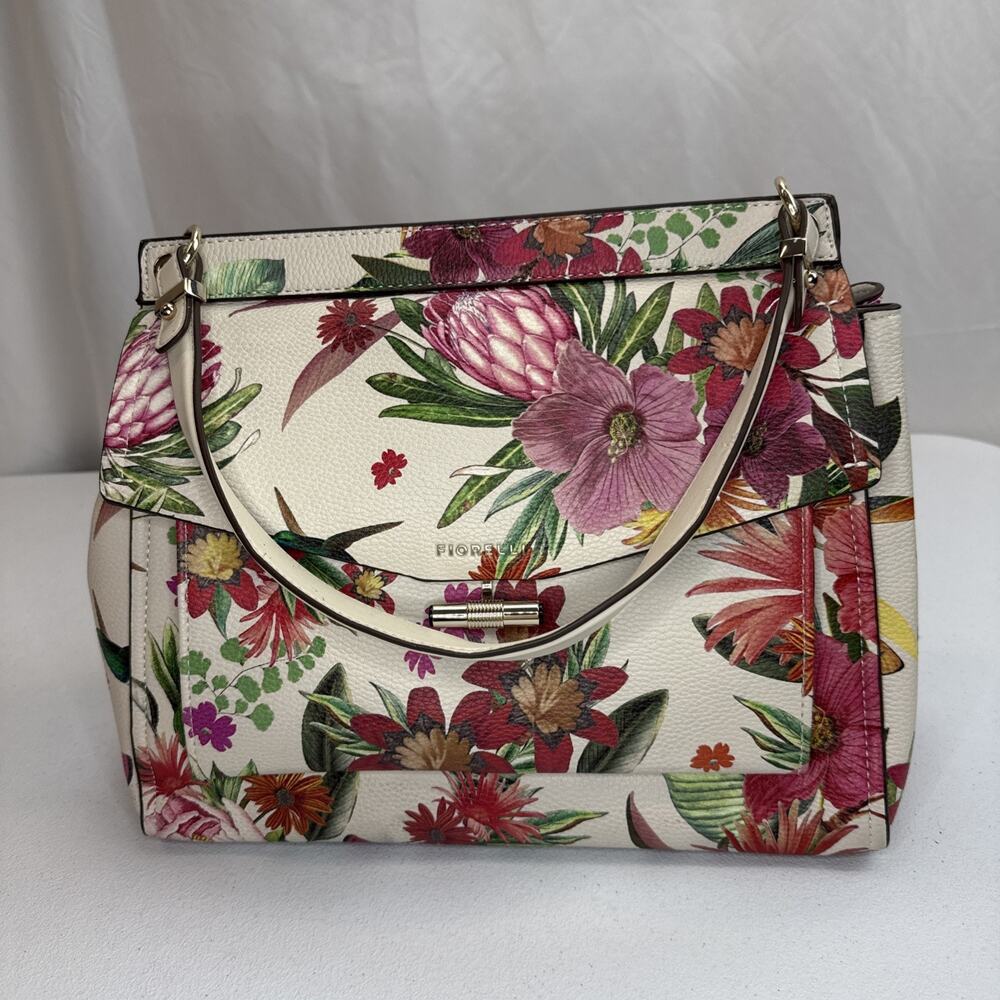 Fiorelli Flynn Large Satchel Bag Savannah Floral Print Top Handle
